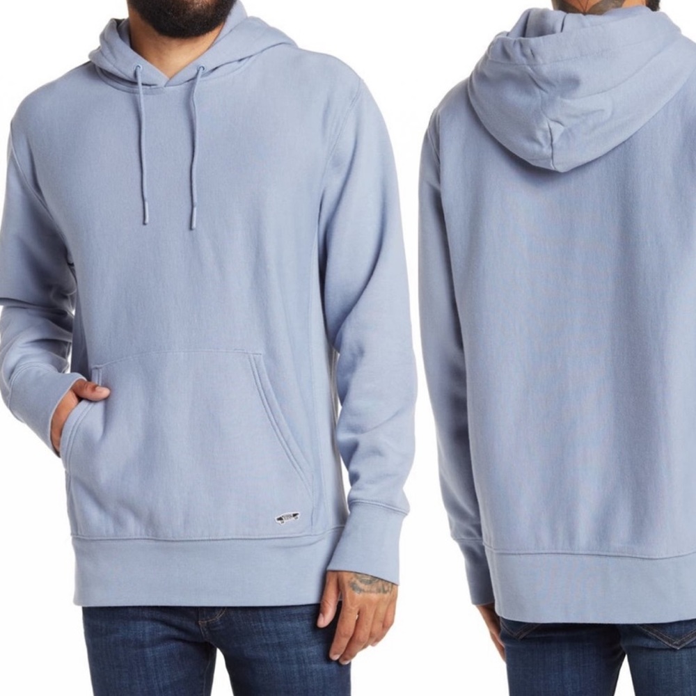 Vans vault original sky blue heavyweight hoodie front pouch men large